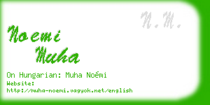 noemi muha business card