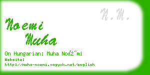 noemi muha business card